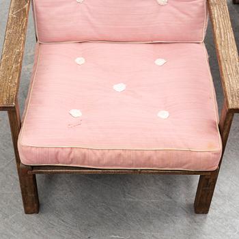 ELSA STACKELBERG, a pair of pine garden armchairs from Fri Form AB.