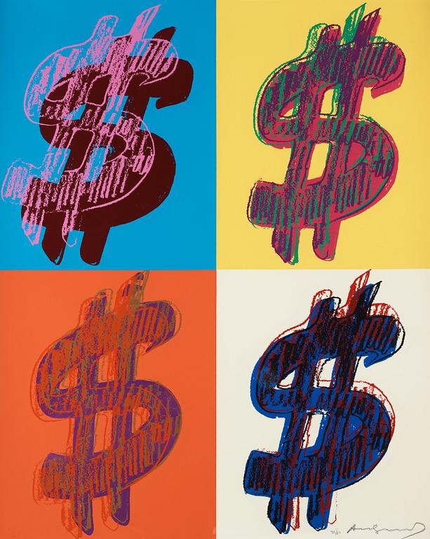 Andy Warhol, "$ (Quadrant)".