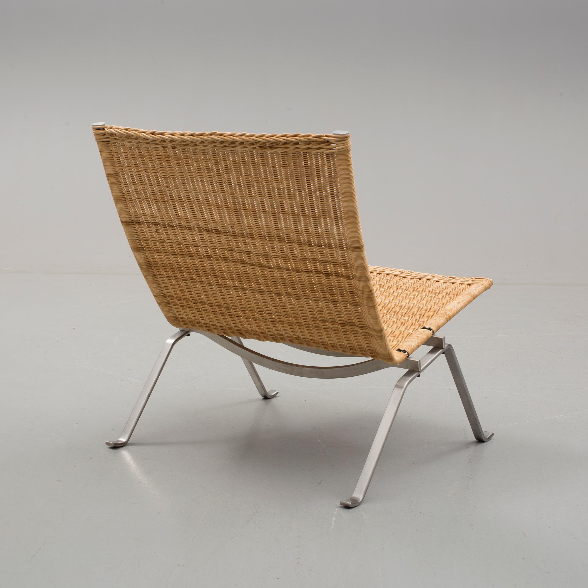 FÅTÖLJ, "PK-22", Poul Kjaerholm, Fritz Hansen, 2000-tal.