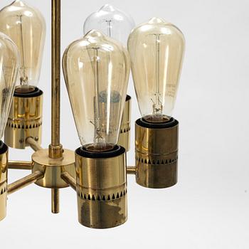 Hans-Agne Jakobsson, a brass ceiling lamp, Hans-Agne Jacobsson AB, Markaryd.