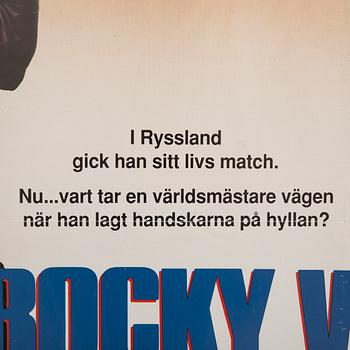 Film Poster Sylvester Stallone "Rocky V" 1985.