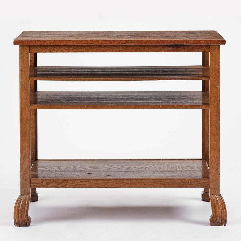 Carl Malmsten, an oak side table, for Stockholm City Hall, ca 1920-22.