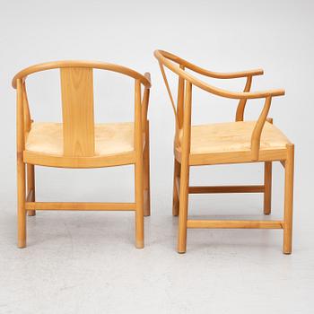 Hans J. Wegner, four model PP66 'Chinese Chair' chairs, PP Møbler, Denmark, 2001.