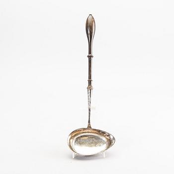 A Swedish 19th century silver ladle mark of B Erlandsson Kristianstad 1868.