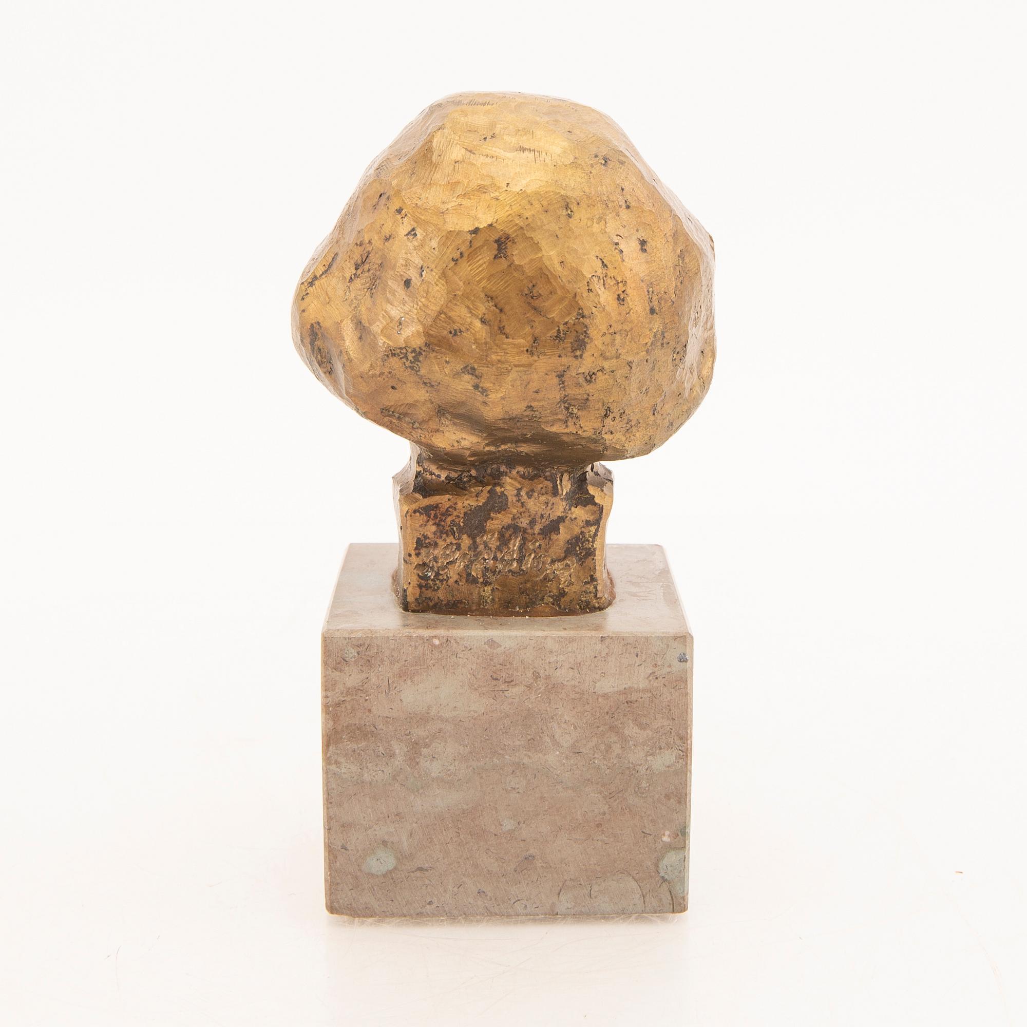 Helge Högbom, skulpturer 2 st. brons, signerade.