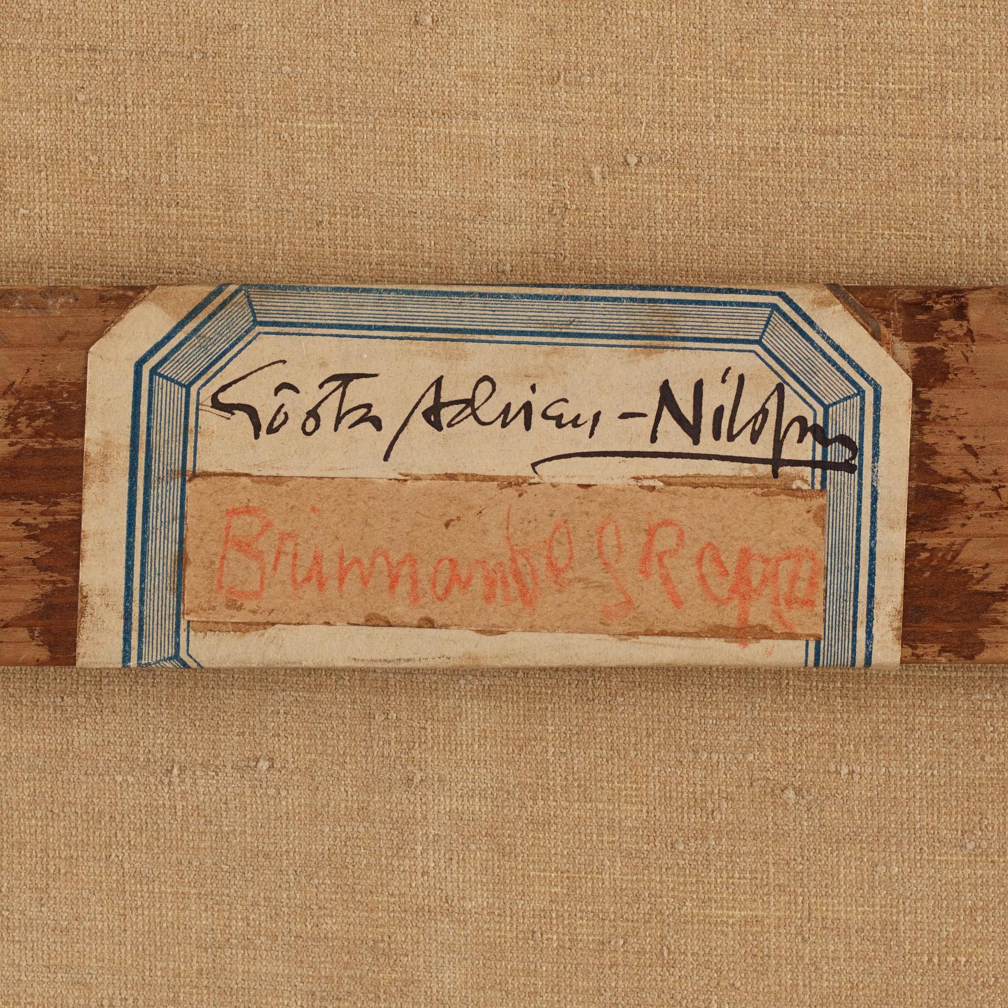 Gösta Adrian-Nilsson, "Brinnande skepp".