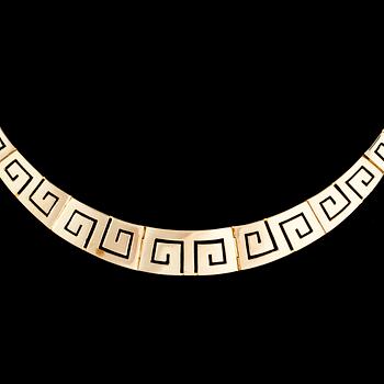 COLLIER, 14K guld. Vikt 47,4 g. Grekland, 1900-talets senare hälft.