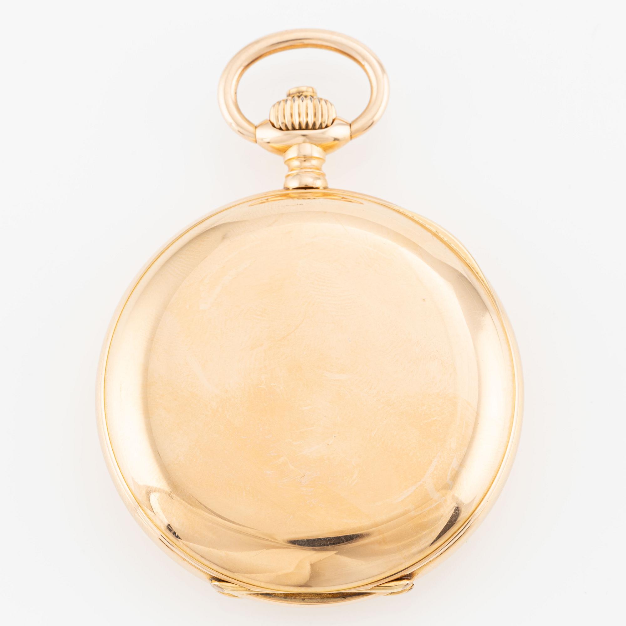 Halda, pocket watch, hunter, 52 mm.