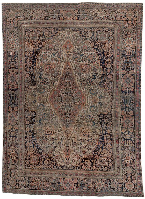 A Kashan 'Mohtasham' carpet, Central Persia, c. 342 x 242 cm.