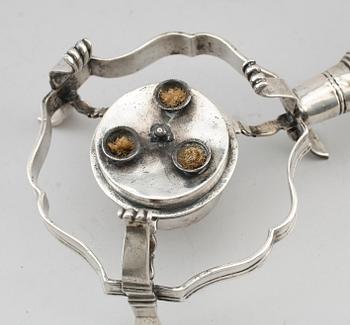 RECHAUD, argent haché, 1700-tal.