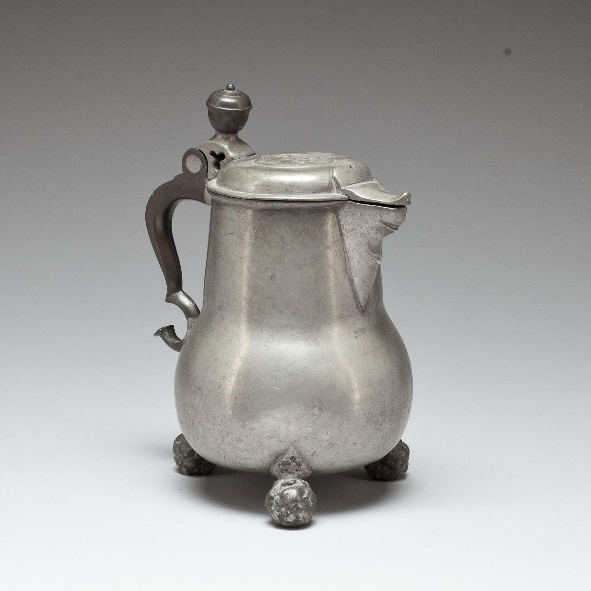 DRYCKESKANNA, tenn, Baltzar Rokus, 1771. Verksam 1743-1788 i Arboga.