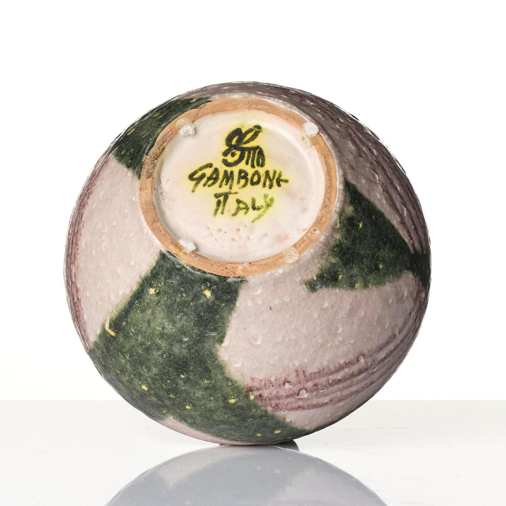 Guido Gambone, vas, keramik, Italien, sannolikt 1950-tal.