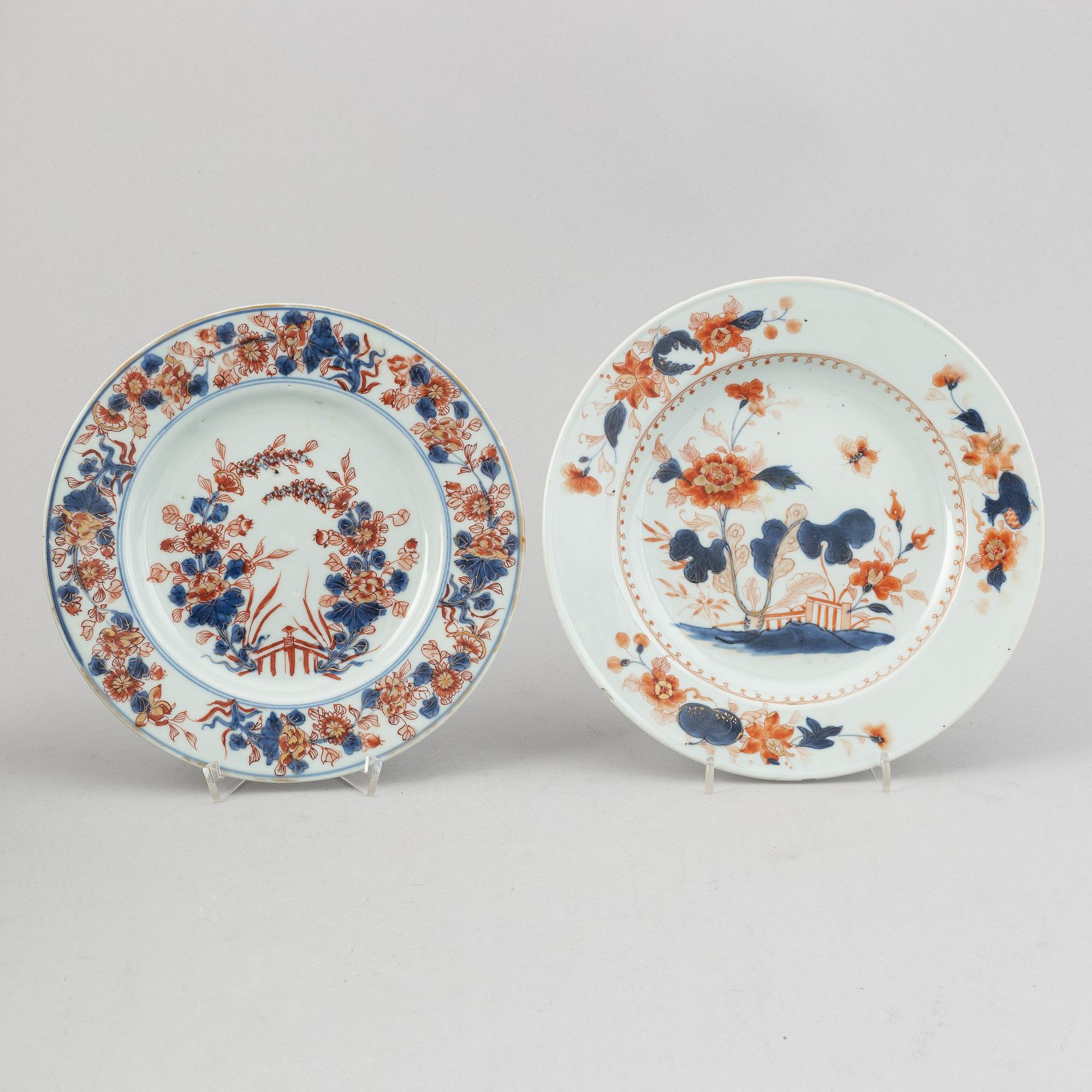 A group of 7 imari dishes, Qing dynasty, Qianlong (1736-95).