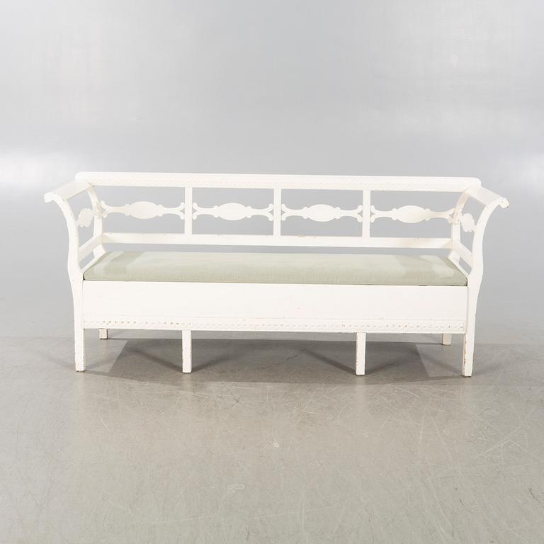 A painted late 19th century painted sofa.