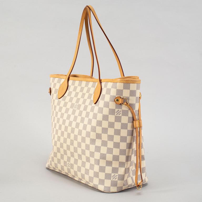 LOUIS VUITTON, a Damier Azur 'Neverfull MM' handbag, 2013.