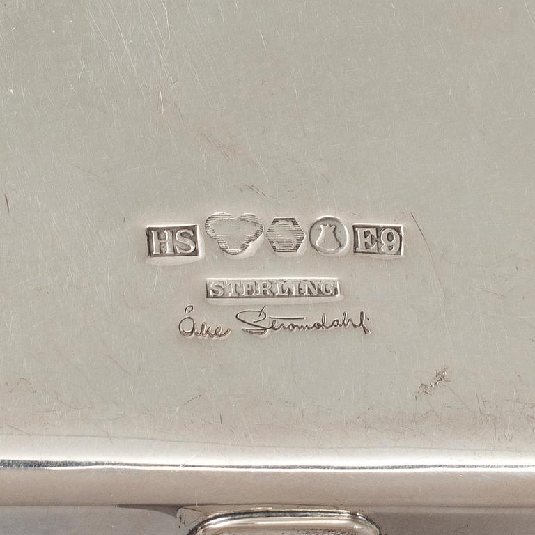 ÅKE STRÖMDAHL, a sterling silver bowl with handle, Hugo Strömdahl Stockholm 1955.