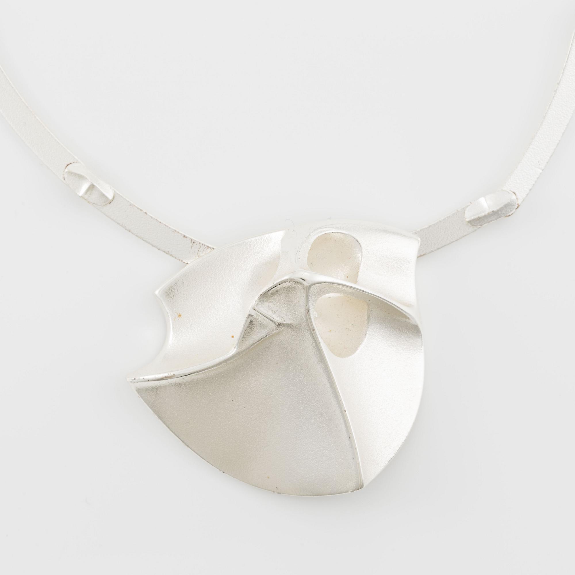 Björn Weckström, necklace/brooch, "Labyrinth", sterling silver, Lapponia 1991.