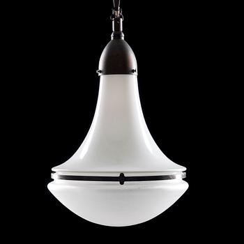 TAKLAMPA, "Luzette", Peter Behrens, för AEG (Allgemeine Electricitäts-Gesellschaft), 1900-talets första hälft. H 80 cm.