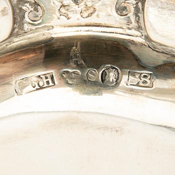 Serving dish, silver, Rococo style, 1944.