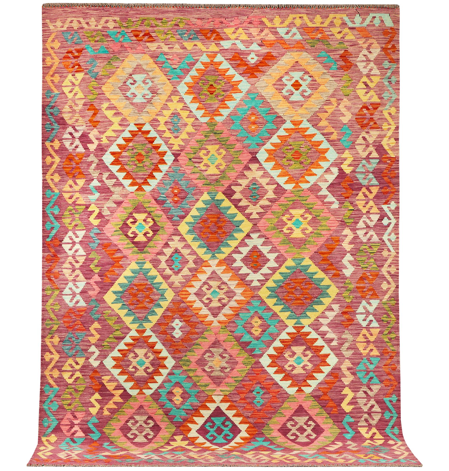 A Kilim carpet, c. 296 x 202 cm.
