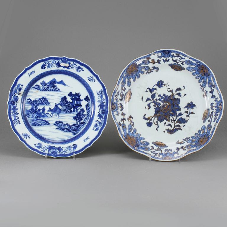 FAT, 2 st, porslin, Kina, 1700-tal.