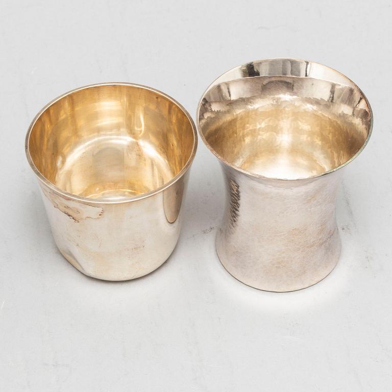KARL-AXEL KARLSSON, MEMA, and HUGO STRÖMDAHL, three sterling silver bowls, 1950-80s.