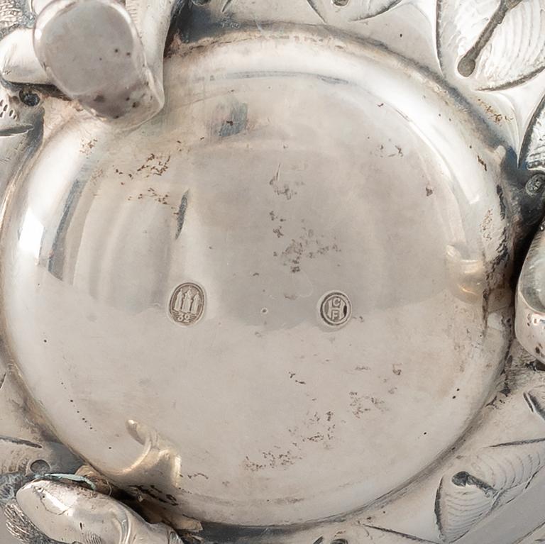 Kaffeservis, 3 delar, silver, Danmark, 1932.
