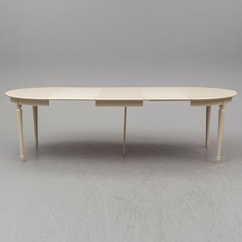 MATBORD SAMT 10 STOLAR, gustaviansk stil, 1900-talets slut.