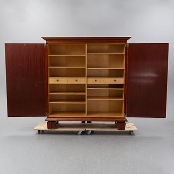 Nordiska Kompaniet, a Swedish Modern mahogany and stained beech cabinet, 1938.