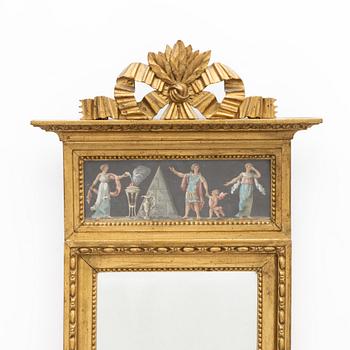 A late-Gustavian mirror, Sweden, around 1800.