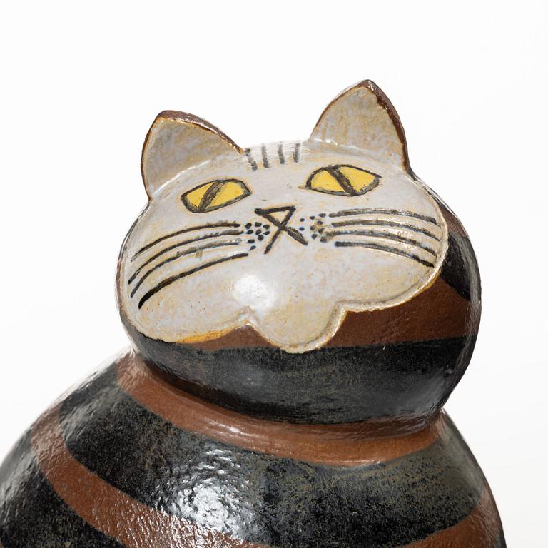 Lisa Larson, a 'Maxikatt' stoneware sculpture, from the series 'Stora Zoo', Gustavsberg.
