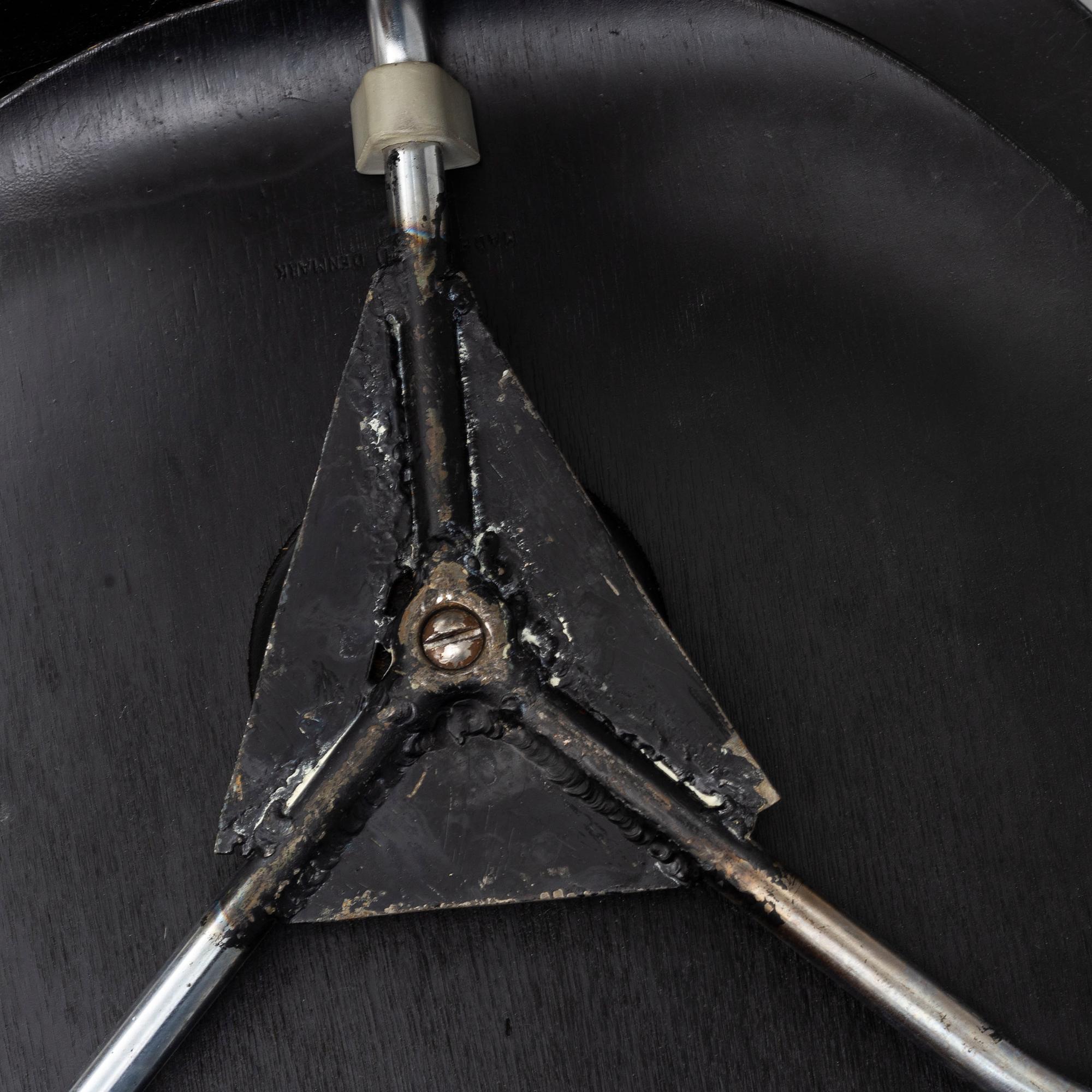 ARNE JACOBSEN, stolar, 4 st, "Myran", Fritz Hansen, Danmark, 1950/60-tal.