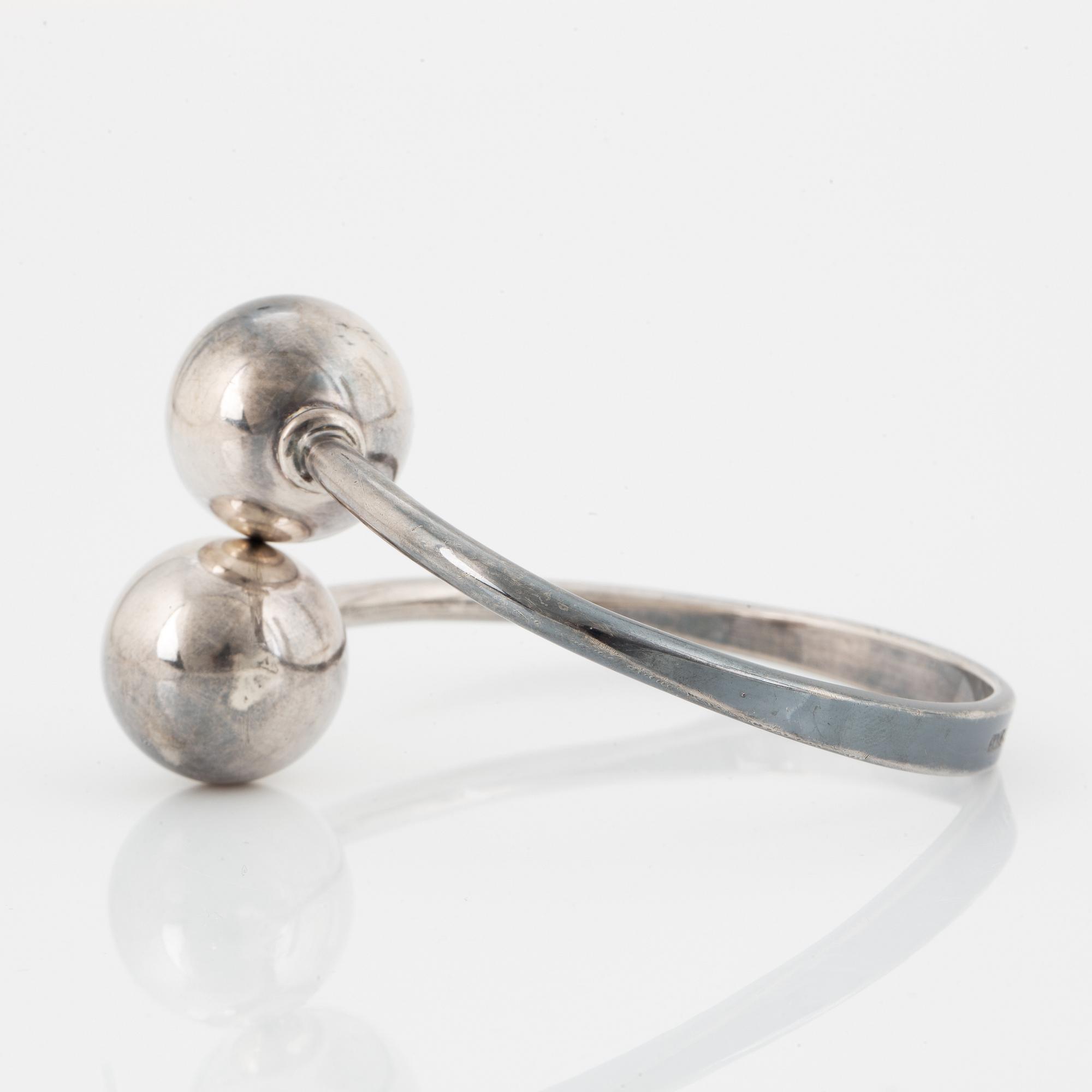 ULF SANDBERG, bangle, silver, K&EC Göteborg 1967.