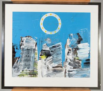 PETR REHOR, blandteknik, signerad och daterad -92.