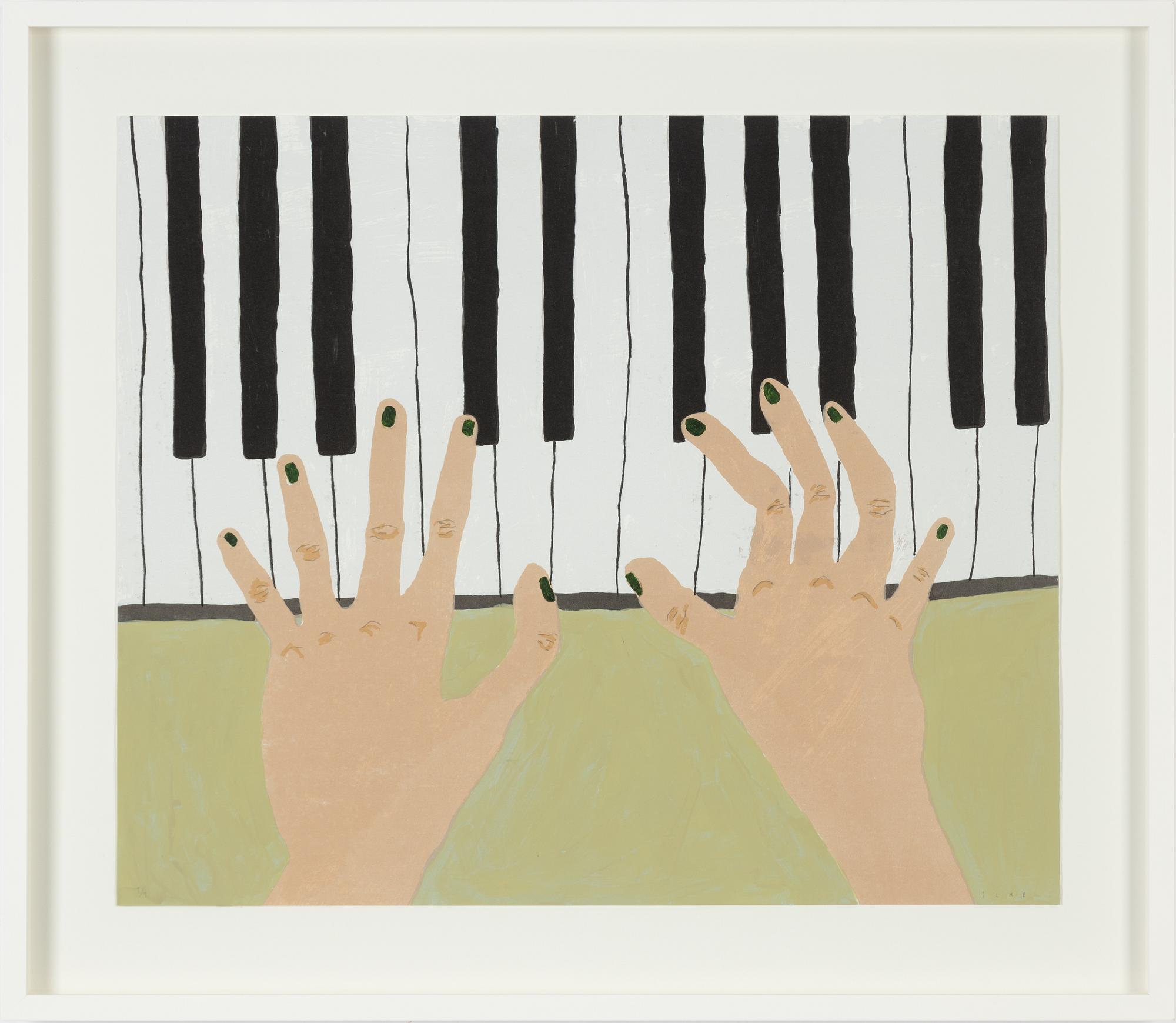 Emilia Ilke, screenprint in colours. Signed and numbered 1/1.
