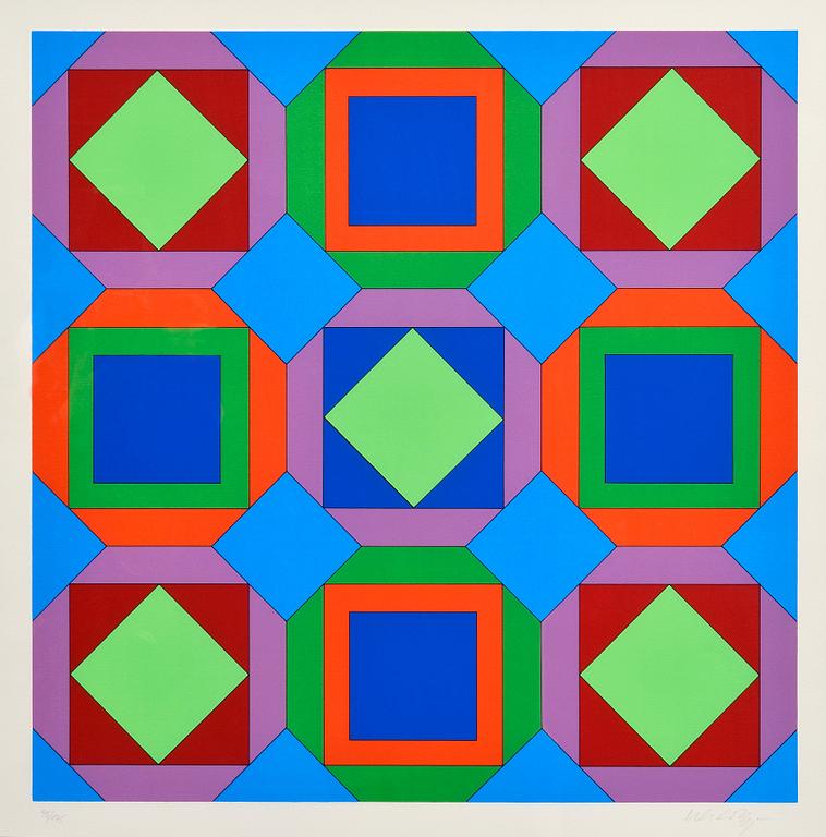 Victor Vasarely, "SANS TITRE".
