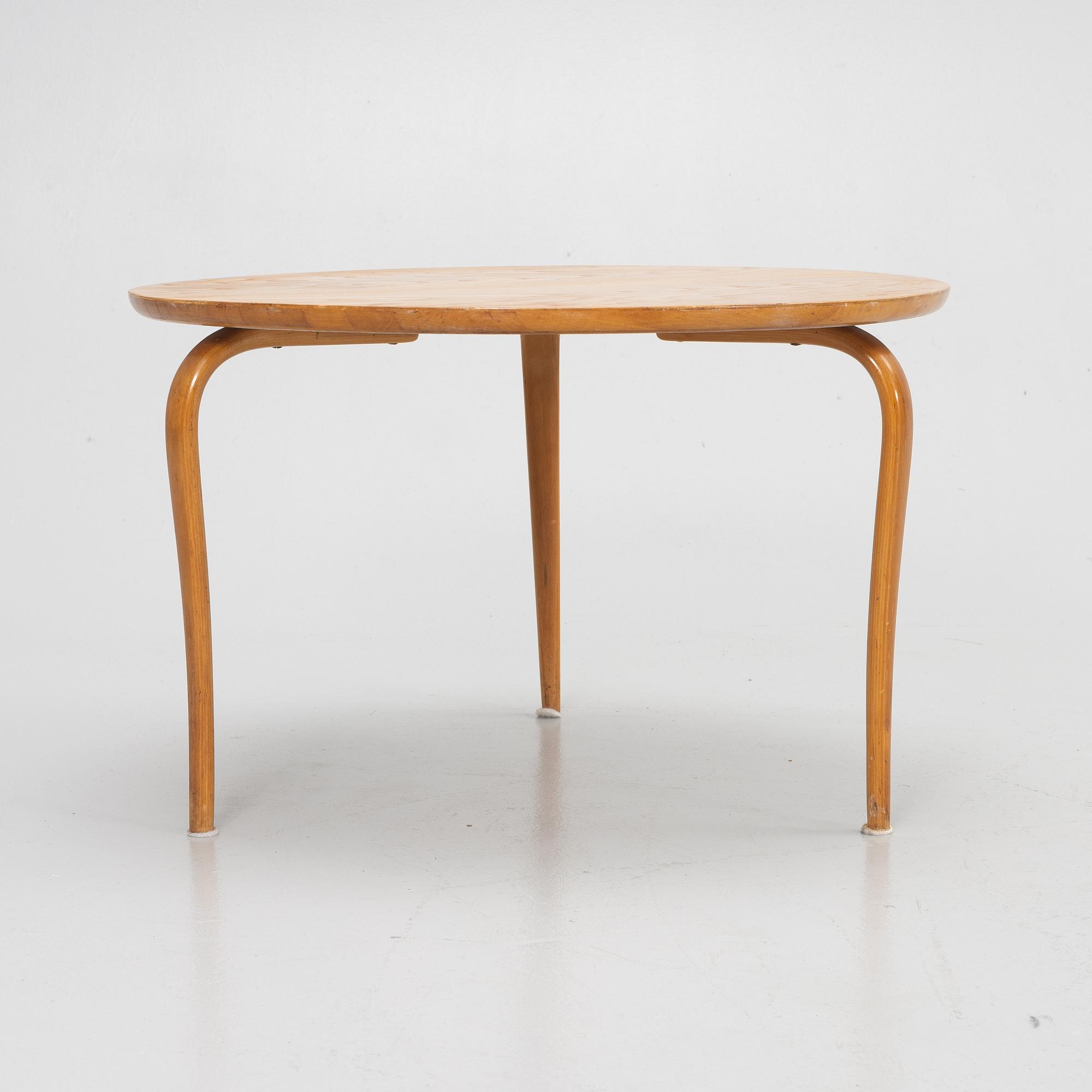 Bruno Mathsson, coffee table, "Annika", Karl Mathsson Company, mid-20th century.