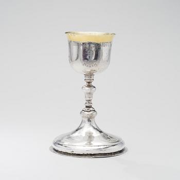 A CHALICE, silver, Moscow 1781, Semen Petrov Kuszov.