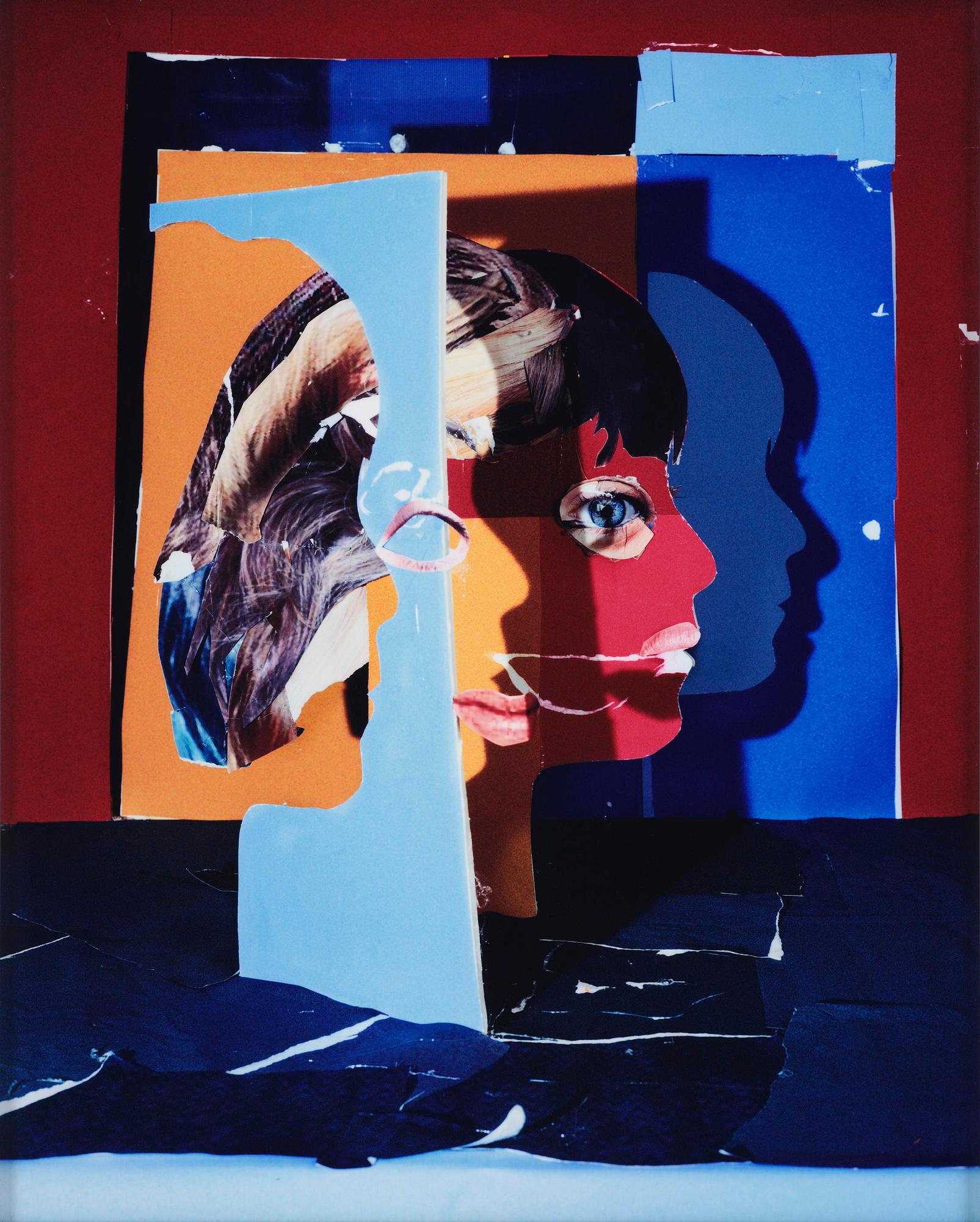 Daniel Gordon, "Portrait in Ruby and Blue, 2012".