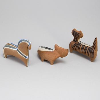 6 figurines by Lisa Larson for Gustavsberg 1956-1978.