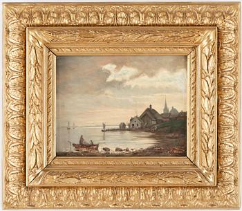 OKÄND KONSTNÄR, olja på duk, ej signerad, 1800-tal.