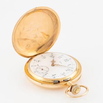 Halda, pocket watch, hunter, 52 mm.