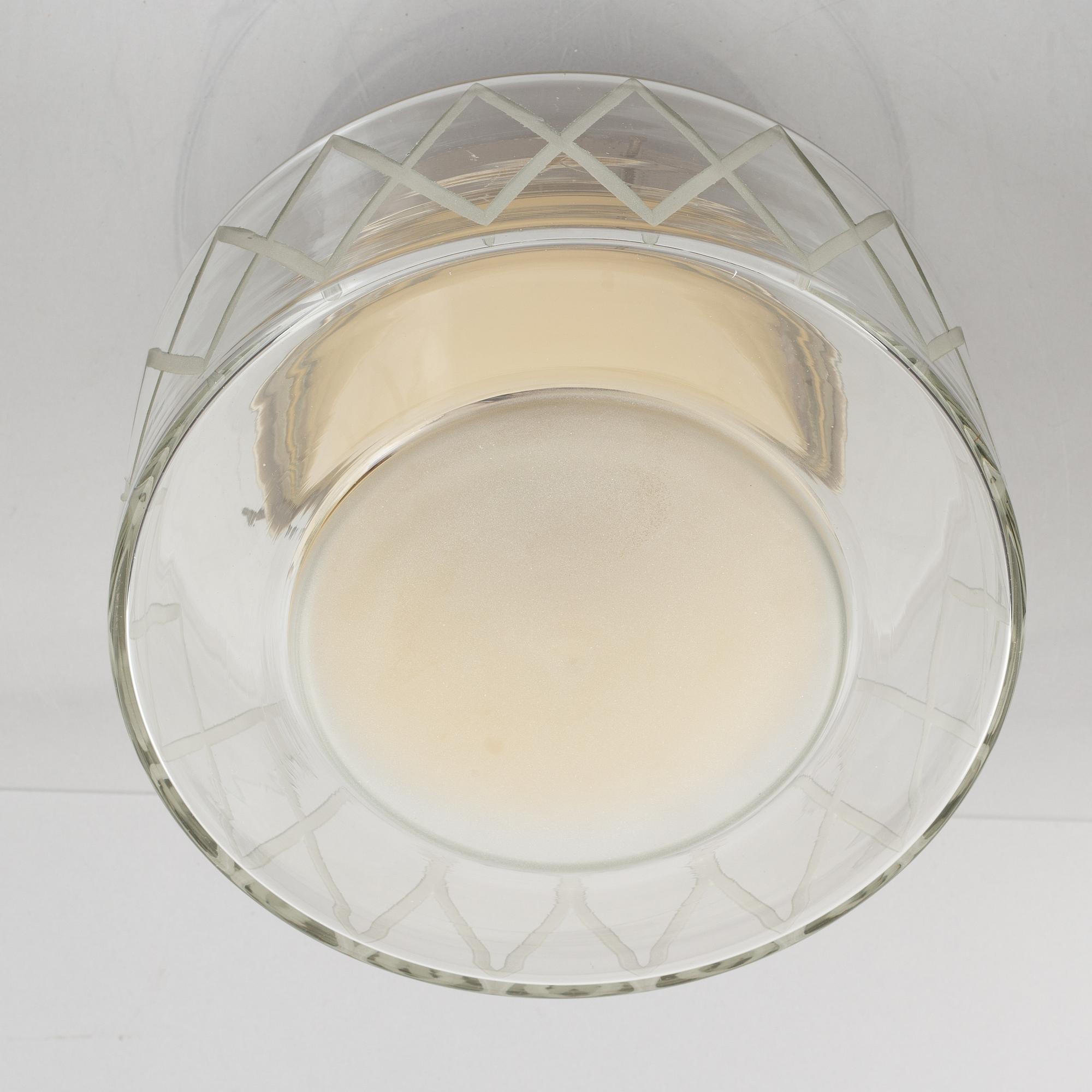 Harald Notini, a ceiling lamp, modell "11198", Arvid Böhlmarks Lampfabrik, Sweden, 1940's.