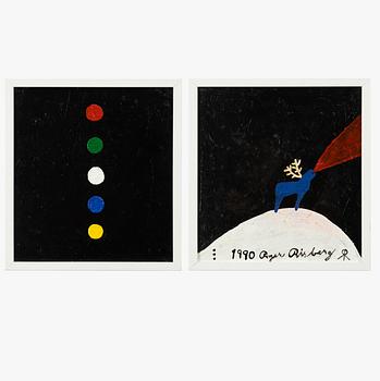 Roger Risberg, "Julafton", diptych.