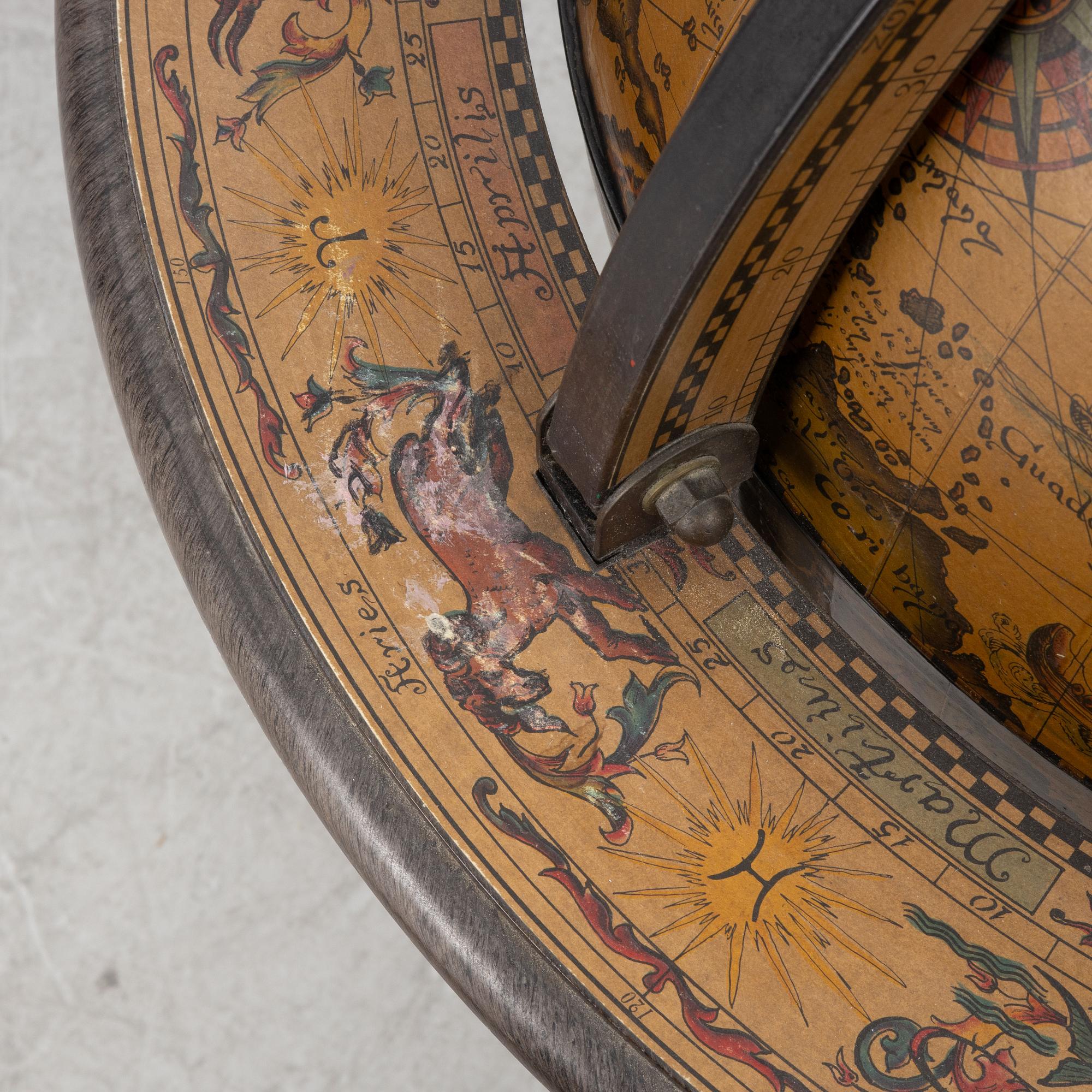 A globe drinking cabinet, late 20th Century.