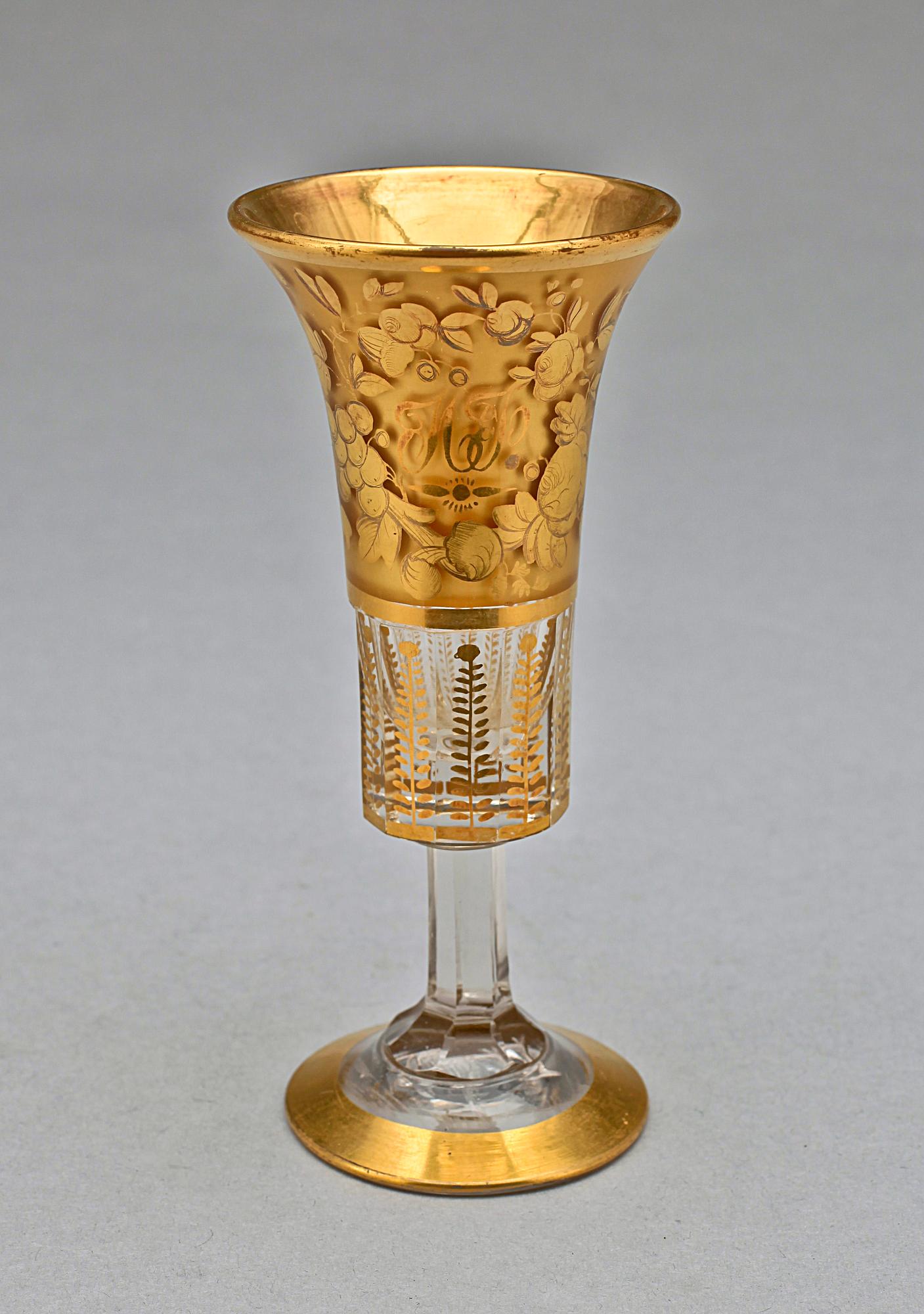 CHAMPAGNEGLAS, empire, Ryssland, 1800-talets första hälft.