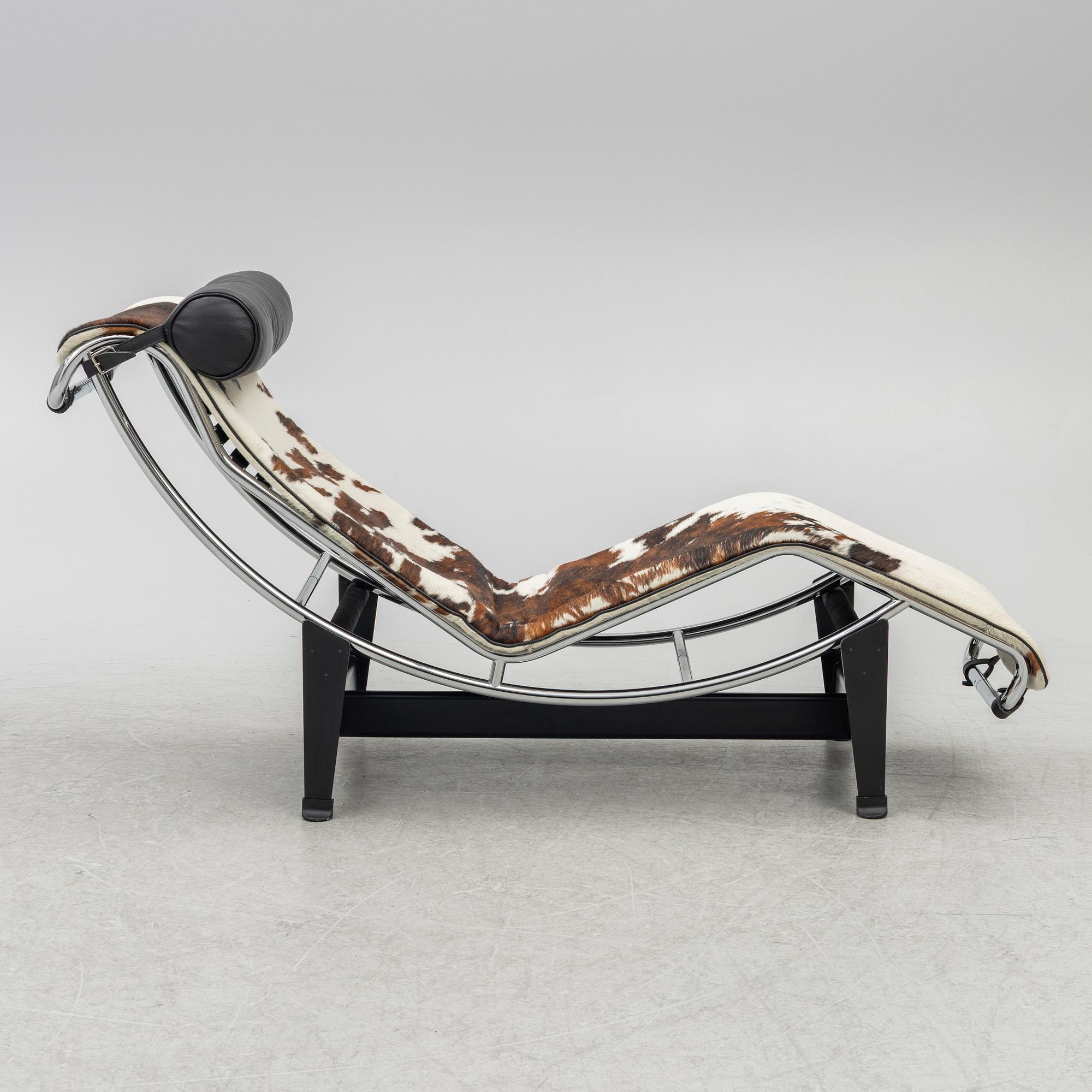 Le Corbusier (Charles-Édouard Jeanneret), Charlotte Perriand, a 'LC4' reclining chair, Cassina, Italy.