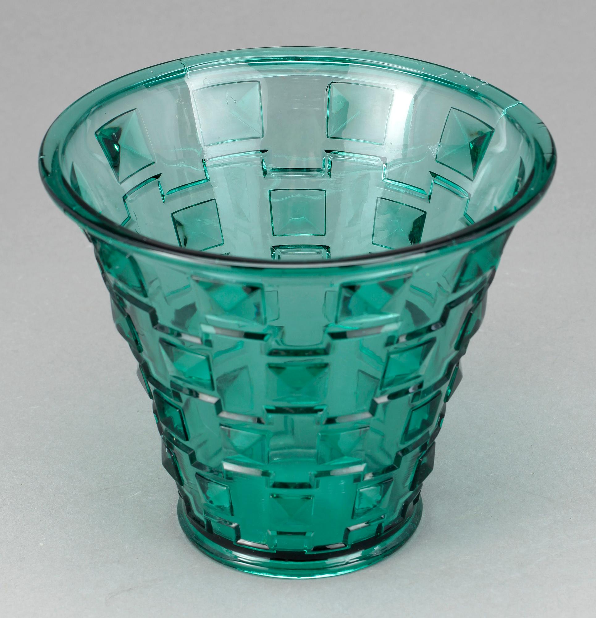 SKÅL, pressglas, Simon Gate, Orrefors, 1930-tal.