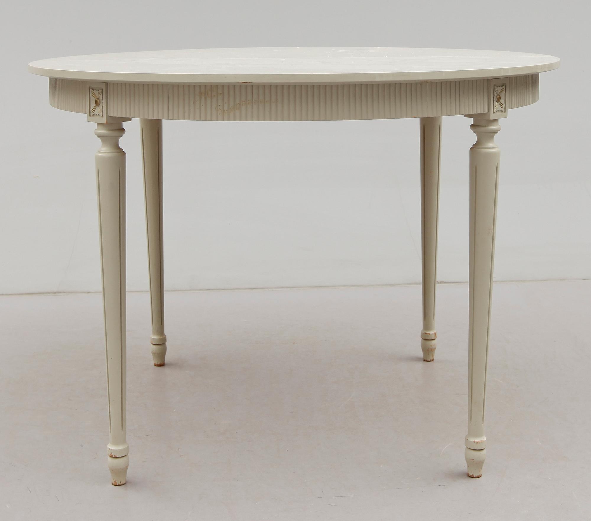MATGRUPP, 7 delar, gustaviansk stil, 1900-talets andra hälft.