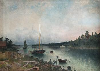 340. Carl Hallström, SKÄRGÅRDSLANDSKAP.